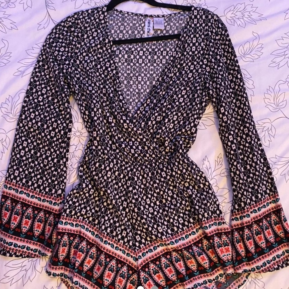 v neck romper